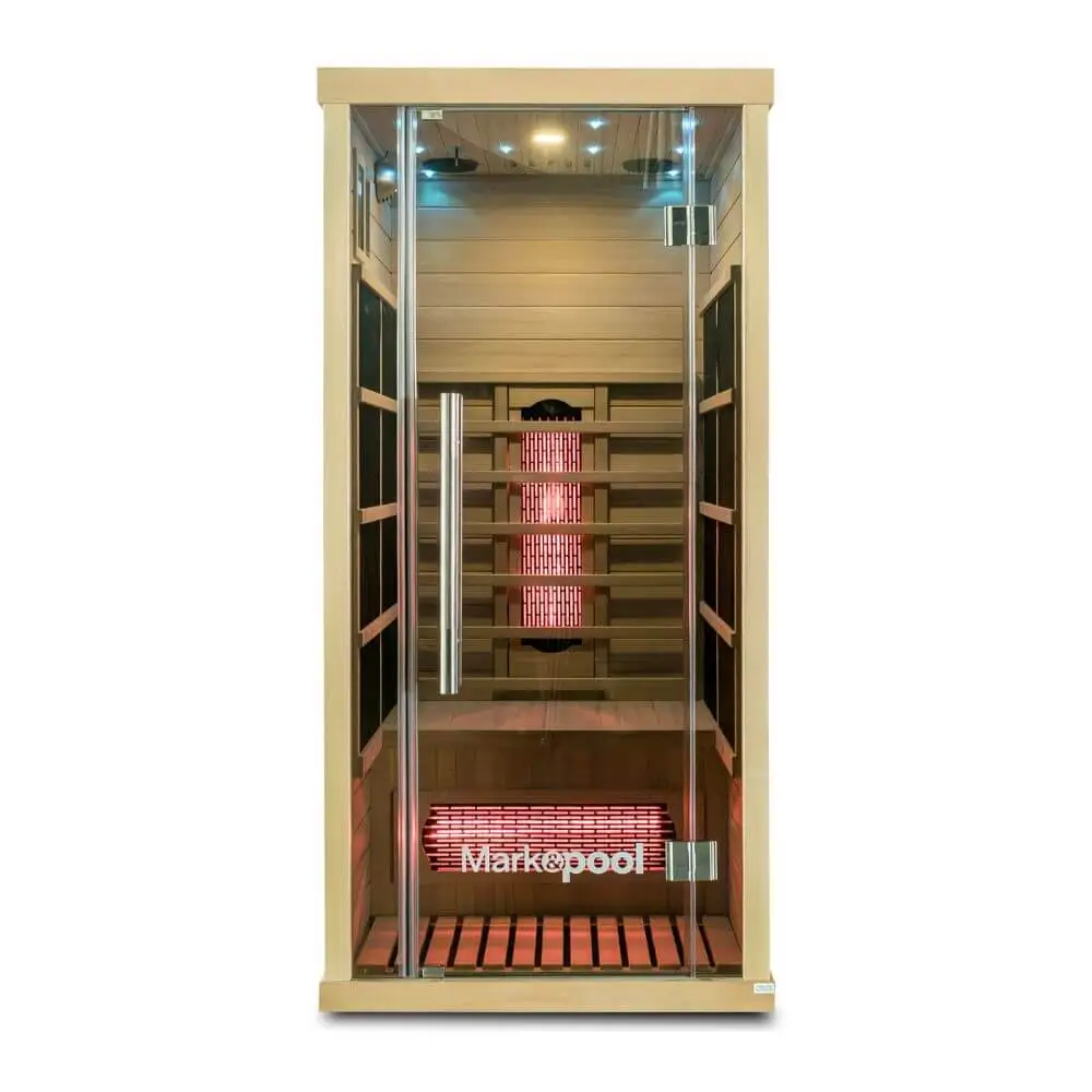 Sauna infrarrojo de lujo para relajación profunda y bienestar total